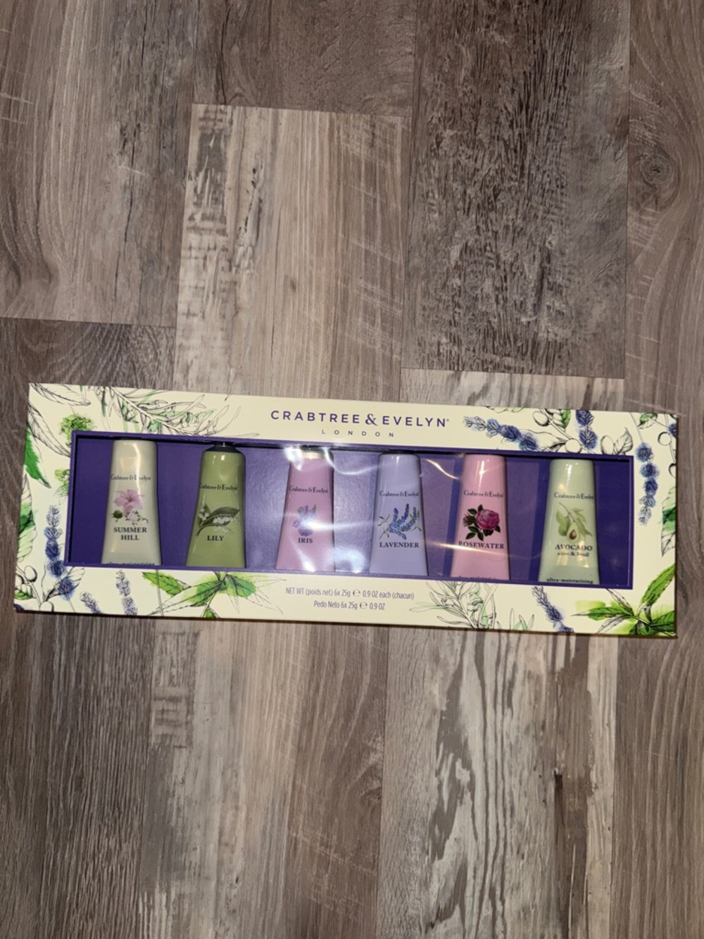 Crabtree & Evelyn Pastel Hand Cream Gift Set - Purple, Pink, Green, Cream